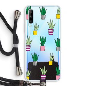 CaseCompany Sanseveria: Huawei P Smart Pro Transparant Hoesje met koord