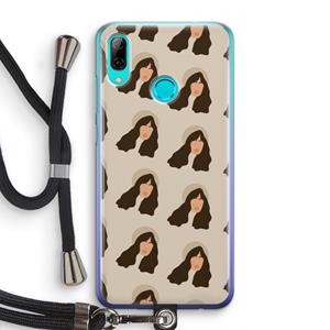 CaseCompany Bonjour mon amour: Huawei P Smart (2019) Transparant Hoesje met koord