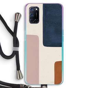 CaseCompany Geo #5: Oppo A92 Transparant Hoesje met koord