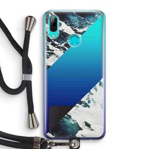CaseCompany Golven: Huawei P Smart (2019) Transparant Hoesje met koord