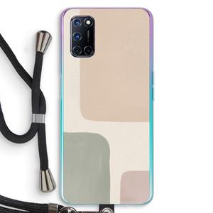 CaseCompany Geo #7: Oppo A92 Transparant Hoesje met koord