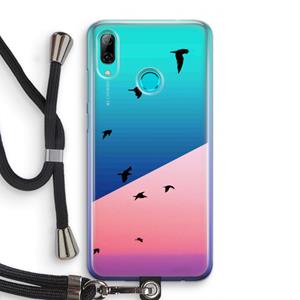 CaseCompany Fly away: Huawei P Smart (2019) Transparant Hoesje met koord