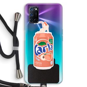 CaseCompany S(peach)less: Oppo A92 Transparant Hoesje met koord