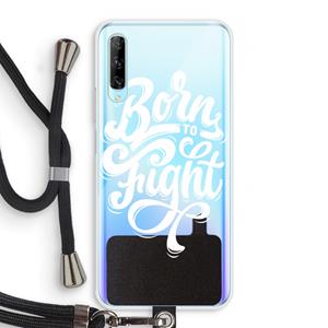 CaseCompany Born to Fight: Huawei P Smart Pro Transparant Hoesje met koord