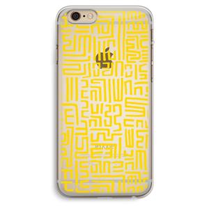 CaseCompany Majorelle Blue Print: iPhone 6 Plus / 6S Plus Transparant Hoesje