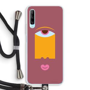 CaseCompany Mono V: Huawei P Smart Pro Transparant Hoesje met koord