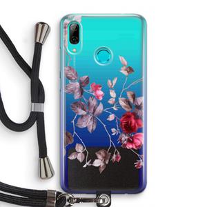 CaseCompany Mooie bloemen: Huawei P Smart (2019) Transparant Hoesje met koord