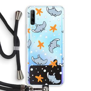CaseCompany Manta: Huawei P Smart Pro Transparant Hoesje met koord