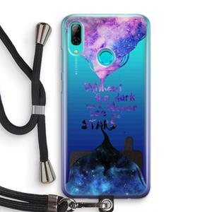 CaseCompany Stars quote: Huawei P Smart (2019) Transparant Hoesje met koord
