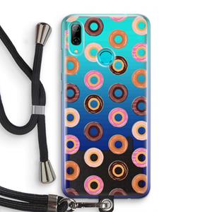CaseCompany Donuts: Huawei P Smart (2019) Transparant Hoesje met koord
