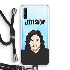 CaseCompany Let It Snow: Huawei P Smart Pro Transparant Hoesje met koord