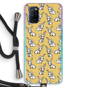 CaseCompany Haas: Oppo A92 Transparant Hoesje met koord