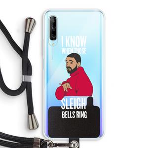 CaseCompany Sleigh Bells Ring: Huawei P Smart Pro Transparant Hoesje met koord
