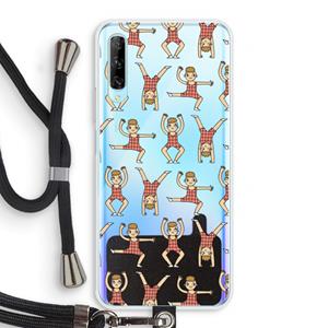 CaseCompany Gymboys: Huawei P Smart Pro Transparant Hoesje met koord