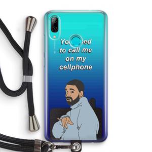 CaseCompany Hotline bling: Huawei P Smart (2019) Transparant Hoesje met koord