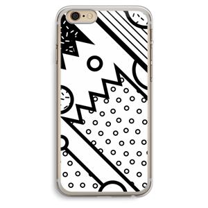 CaseCompany Pop Art #4: iPhone 6 Plus / 6S Plus Transparant Hoesje