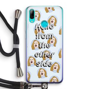 CaseCompany Hello: Huawei P Smart (2019) Transparant Hoesje met koord