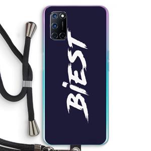 CaseCompany Biest: Oppo A92 Transparant Hoesje met koord