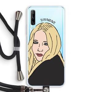 CaseCompany Mary Kate: Huawei P Smart Pro Transparant Hoesje met koord
