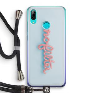 CaseCompany nofilter: Huawei P Smart (2019) Transparant Hoesje met koord