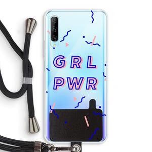 CaseCompany GRL PWR: Huawei P Smart Pro Transparant Hoesje met koord