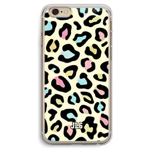 CaseCompany Leopard pattern: iPhone 6 Plus / 6S Plus Transparant Hoesje