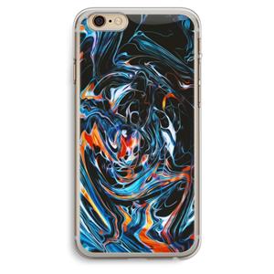 CaseCompany Black Unicorn: iPhone 6 Plus / 6S Plus Transparant Hoesje