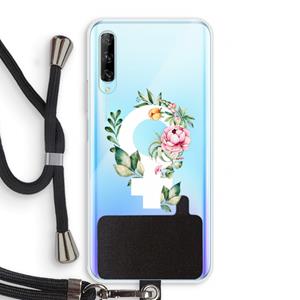 CaseCompany Venus: Huawei P Smart Pro Transparant Hoesje met koord
