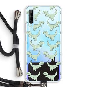 CaseCompany Dinos: Huawei P Smart Pro Transparant Hoesje met koord