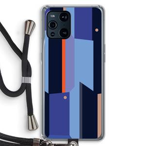 CaseCompany Gestalte 3: Oppo Find X3 Transparant Hoesje met koord