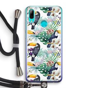 CaseCompany Tukans: Huawei P Smart (2019) Transparant Hoesje met koord