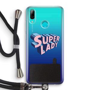 CaseCompany Superlady: Huawei P Smart (2019) Transparant Hoesje met koord