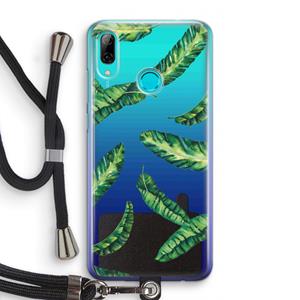 CaseCompany Lange bladeren: Huawei P Smart (2019) Transparant Hoesje met koord