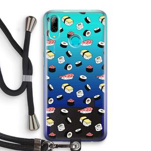 CaseCompany Sushi time: Huawei P Smart (2019) Transparant Hoesje met koord