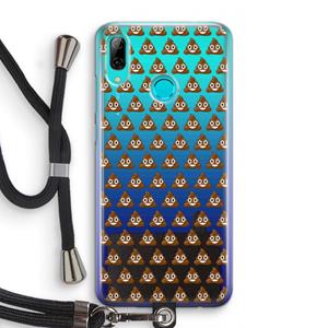 CaseCompany Poop emoji: Huawei P Smart (2019) Transparant Hoesje met koord