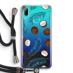 CaseCompany Kokosnoot roze: Huawei P Smart (2019) Transparant Hoesje met koord
