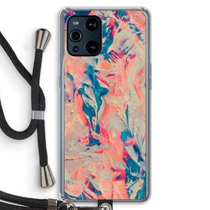 CaseCompany Alone: Oppo Find X3 Transparant Hoesje met koord