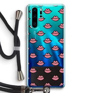 CaseCompany Lipjes: Huawei P30 Pro Transparant Hoesje met koord