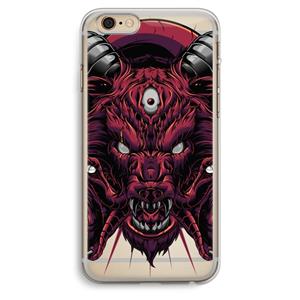 CaseCompany Hell Hound and Serpents: iPhone 6 Plus / 6S Plus Transparant Hoesje