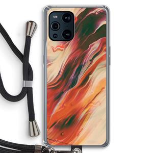 CaseCompany Forgotten Lands: Oppo Find X3 Transparant Hoesje met koord