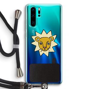 CaseCompany Kleine leeuw: Huawei P30 Pro Transparant Hoesje met koord
