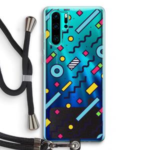 CaseCompany 8-bit N°8: Huawei P30 Pro Transparant Hoesje met koord
