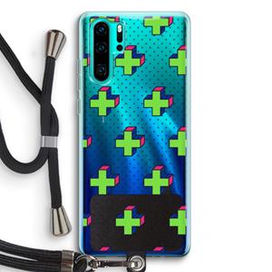 CaseCompany 8-bit N°10: Huawei P30 Pro Transparant Hoesje met koord