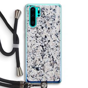CaseCompany Gespikkelde marmer: Huawei P30 Pro Transparant Hoesje met koord