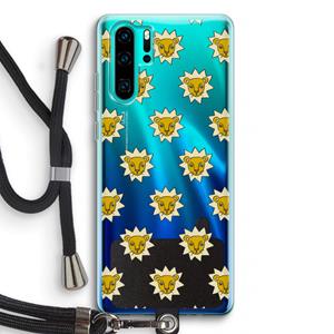 CaseCompany Leeuwenkoppen: Huawei P30 Pro Transparant Hoesje met koord