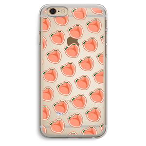 CaseCompany Just peachy: iPhone 6 Plus / 6S Plus Transparant Hoesje