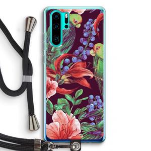 CaseCompany Papegaaien: Huawei P30 Pro Transparant Hoesje met koord