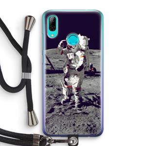 CaseCompany Spaceman: Huawei P Smart (2019) Transparant Hoesje met koord