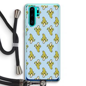 CaseCompany Bananas: Huawei P30 Pro Transparant Hoesje met koord