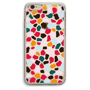 CaseCompany Colored Giraffe: iPhone 6 Plus / 6S Plus Transparant Hoesje